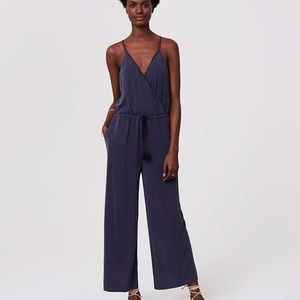 Loft beach lacy drawstring jumpsuit